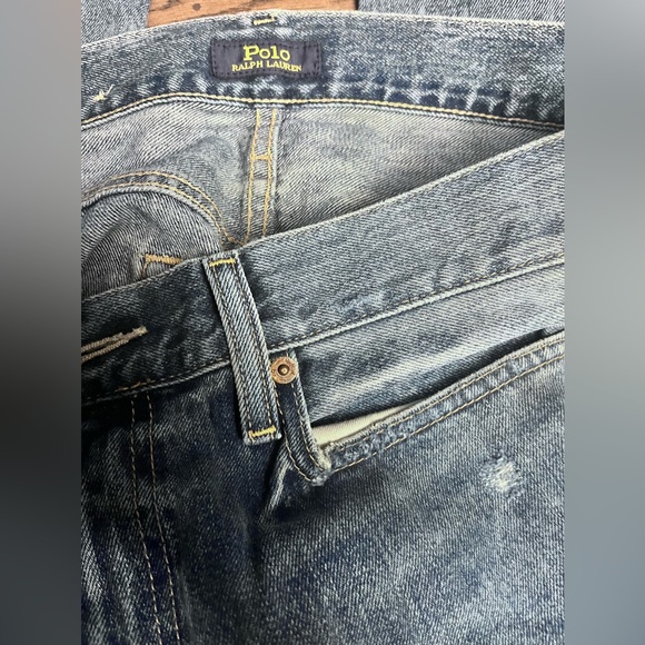 NWT Avery Boyfriend Polo Jeans w/ Lots of Stitching Patches in Pristine Shape!! - Picture 9 of 12